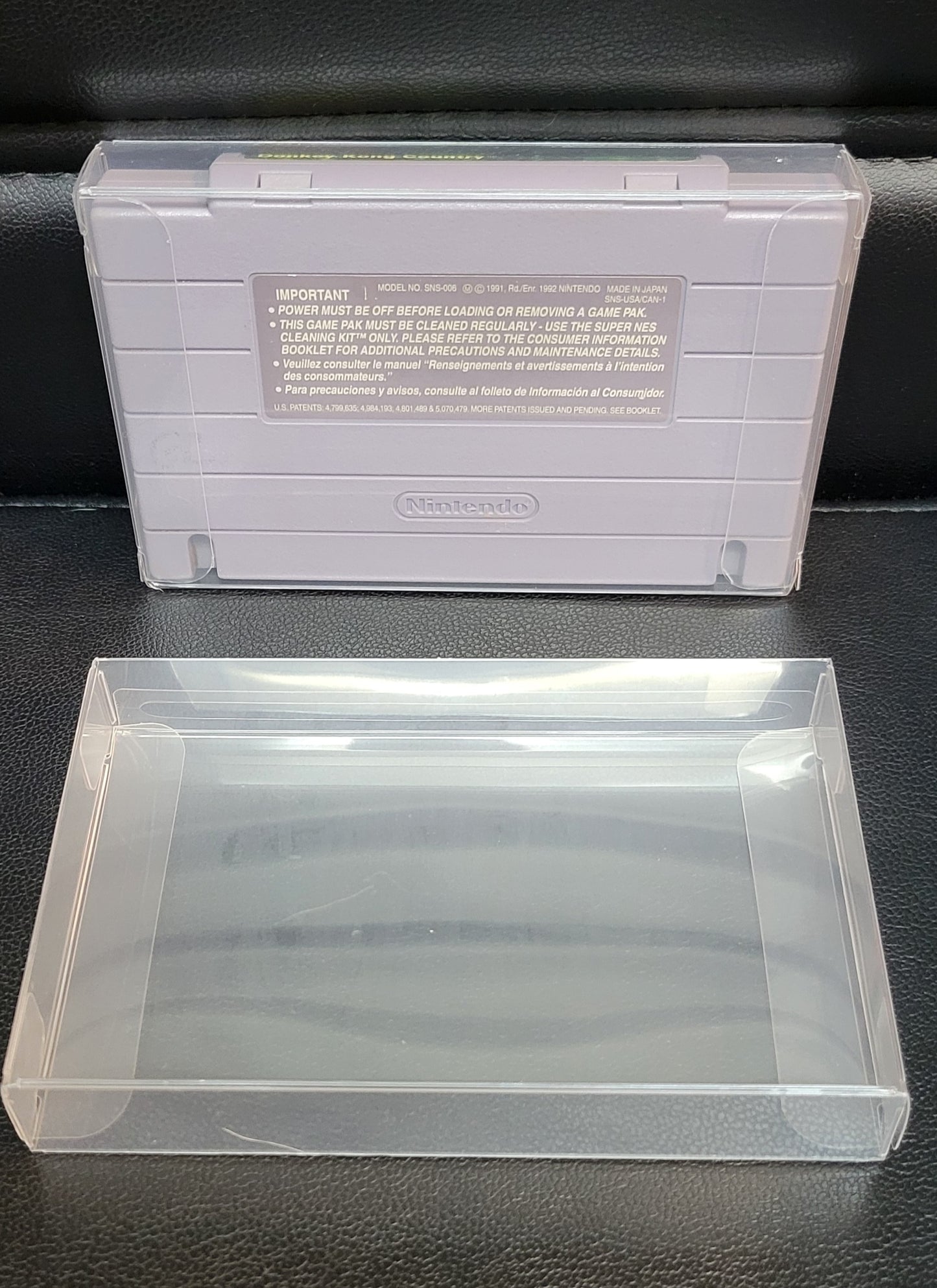 Authentic Donkey Kong Country Cartridge - SNES - Super Nintendo Ent. System NTSC Cartridge + Protector Great Shape