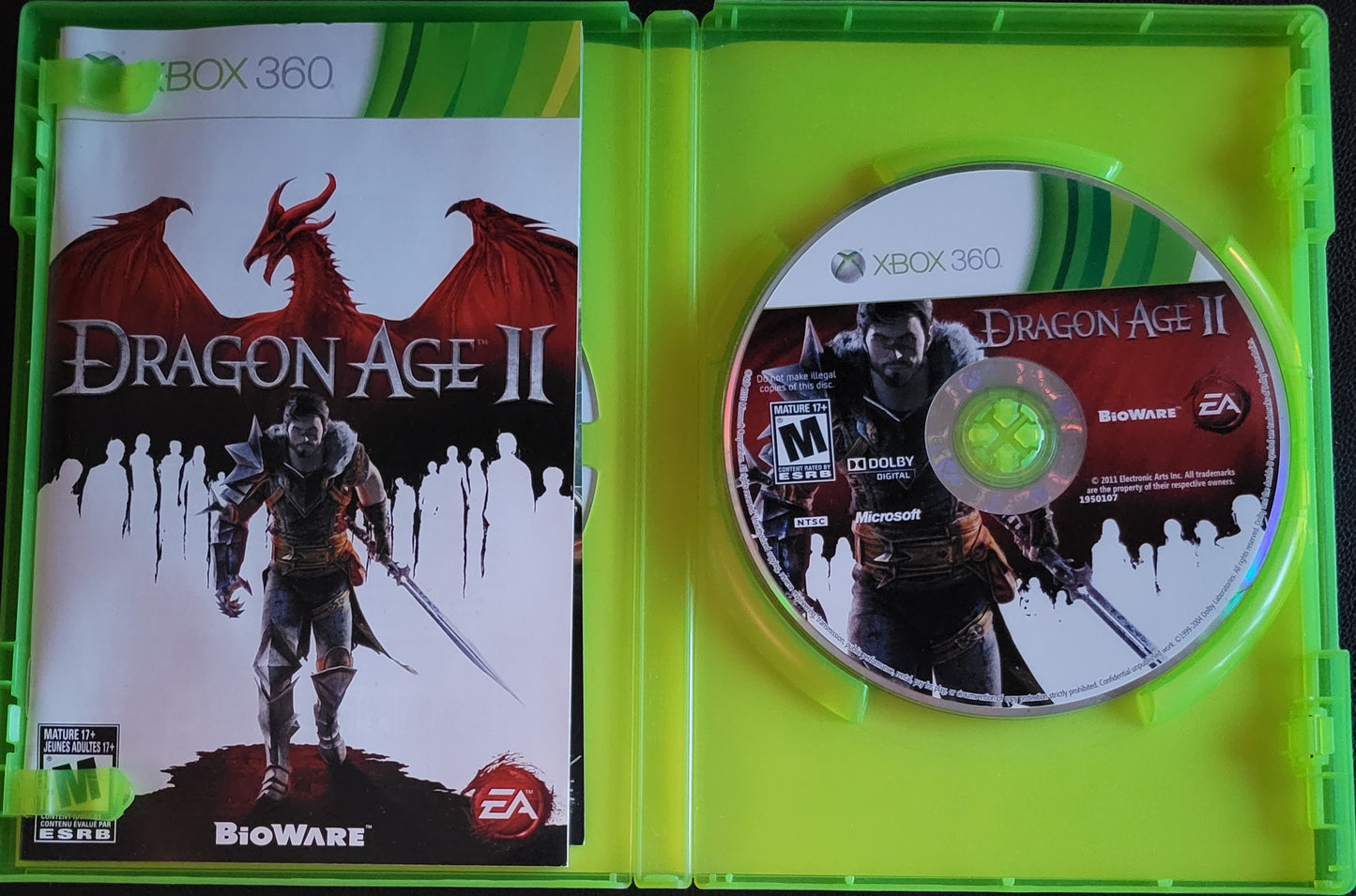 Dragon Age 2 - Microsoft XBOX 360 - CIB Pre-Owned Great Shape Tested & Working