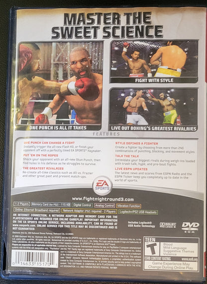 Fight Night Round 3 Greatest Hits - Sony PlayStation 2 PS2 Pre-Owned Tested & Working Great Shape!