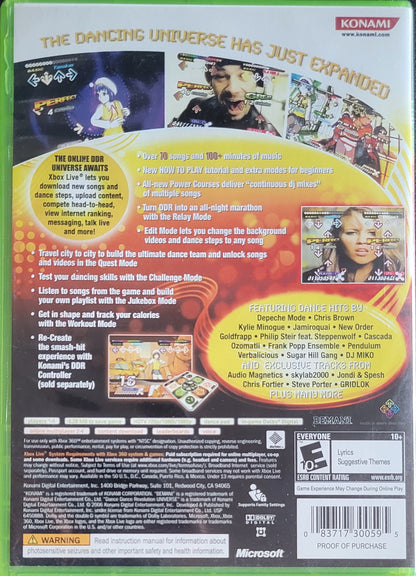 Dance Dance Revolution Universe 1 & 2 - (CIB) - Microsoft XBOX 360 - Pre-Owned Like New CLEAN DISC