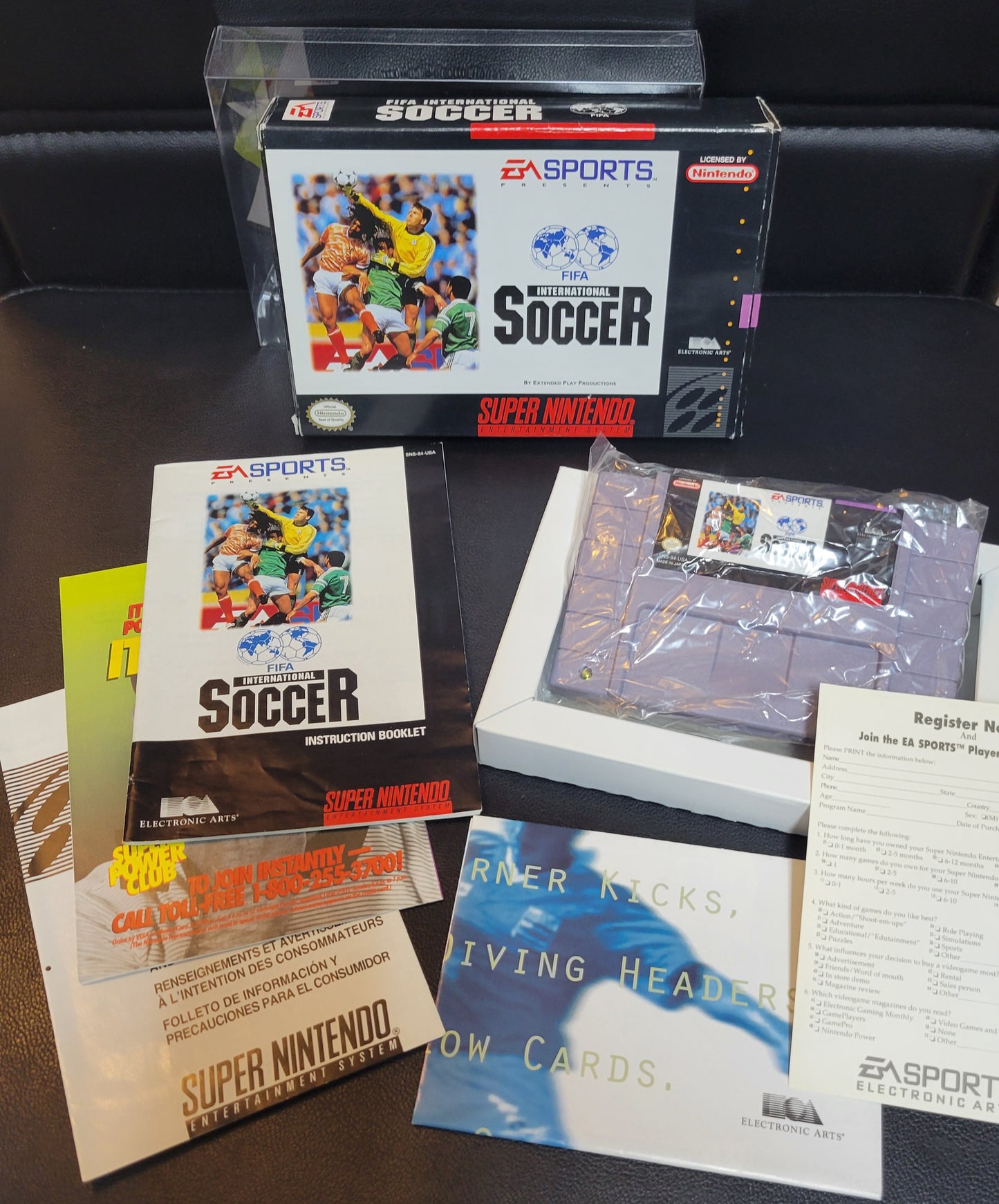 FIFA International Soccer (SNES) - Super Nintendo Ent. IMMACULATE Condition FACTORY PLASTIC - (CIB)