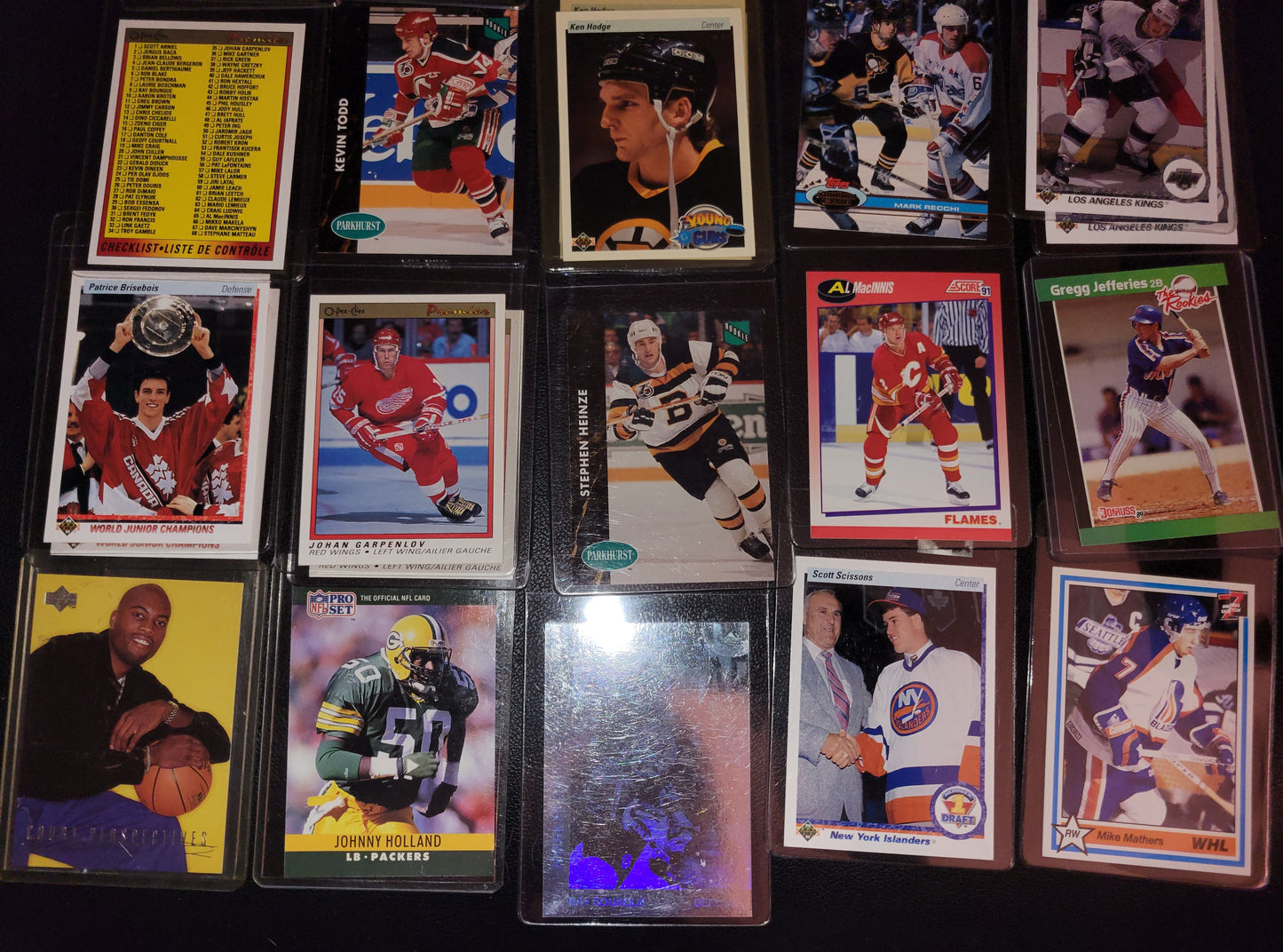 Assorted Lot 90's UD Topps O-Pee-Chee Parkhurst Premiere Pro-Set Score Collector's Sports Card Starter Kit For ALL AGES