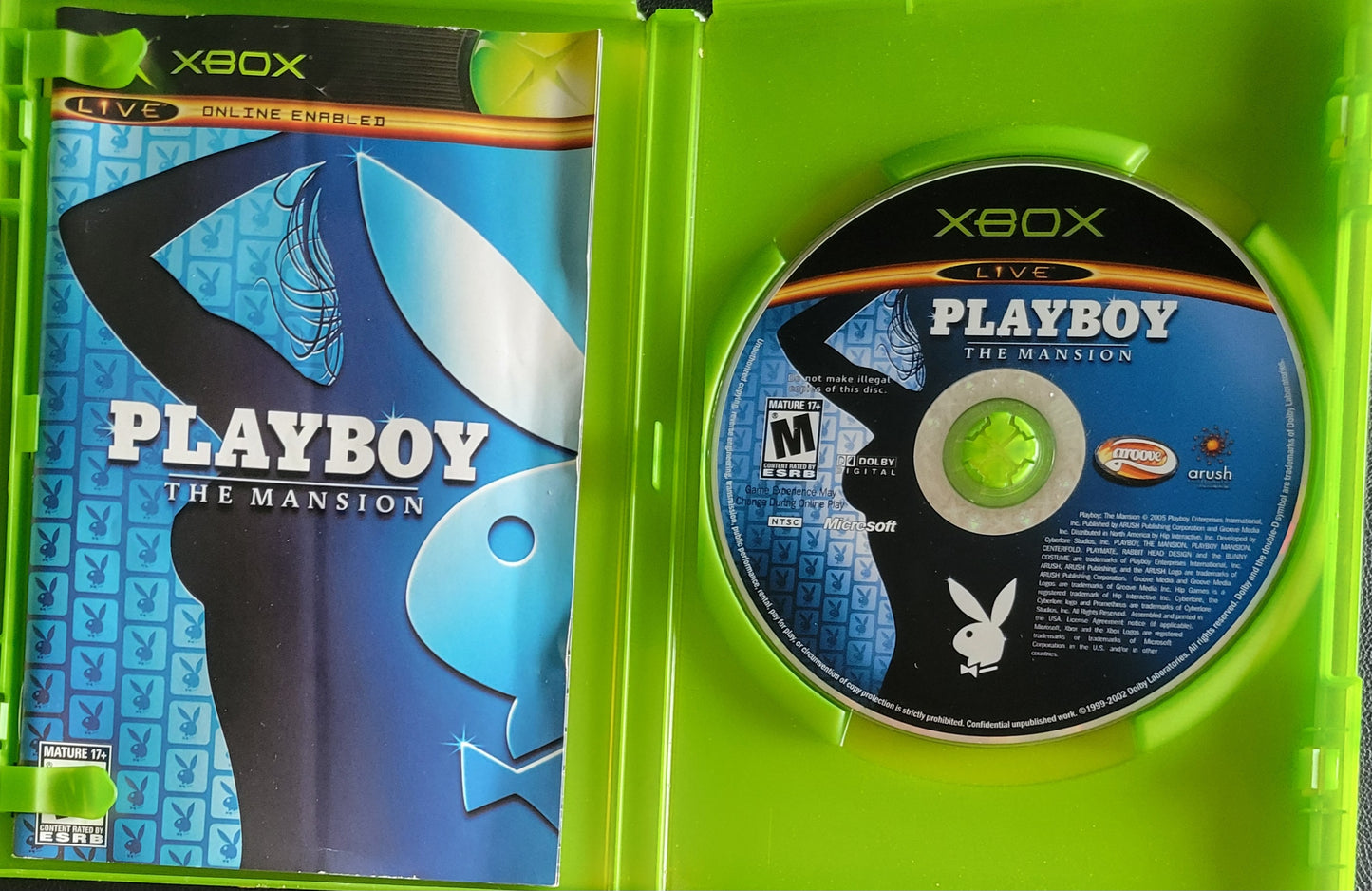PlayBoy The Mansion - (CIB) OG Microsoft XBOX  Pre-Owned Great Shape Tested & Working CLEAN DISC