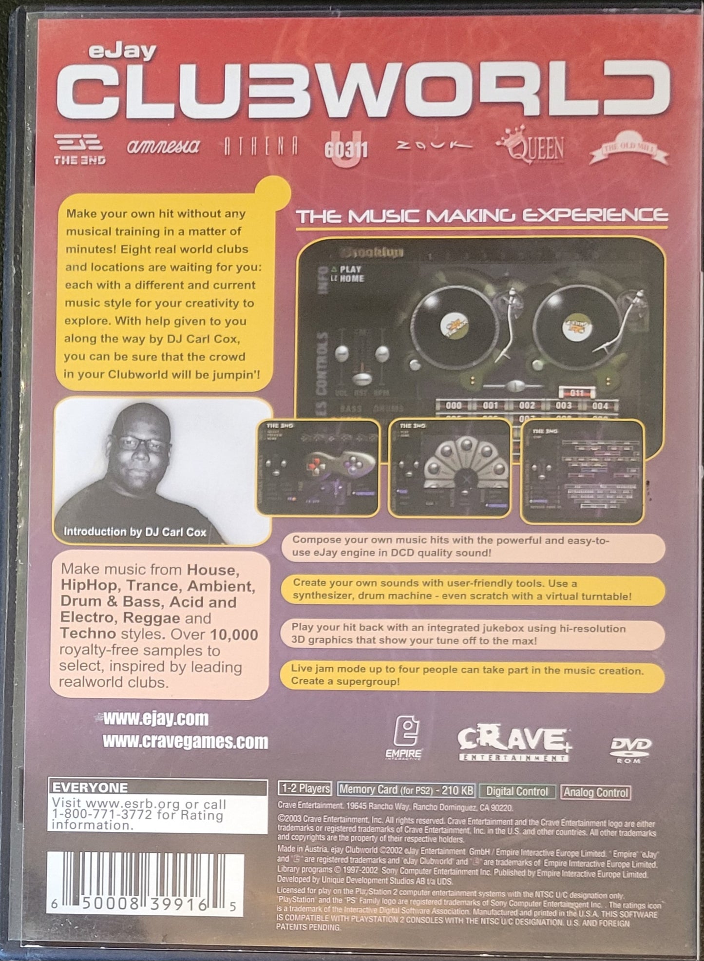 ClubWorld - Sony PlayStation 2 PS2 Pre-Owned Tested & Working Great Shape!