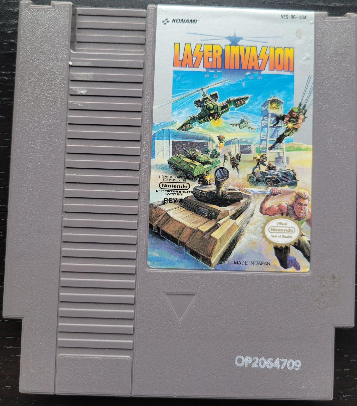 Original LASER INVASION - NES (1991 Nintendo Entertainment System) 72 Pin 8 Bit Video Game Cartridge + Protector GREAT SHAPE