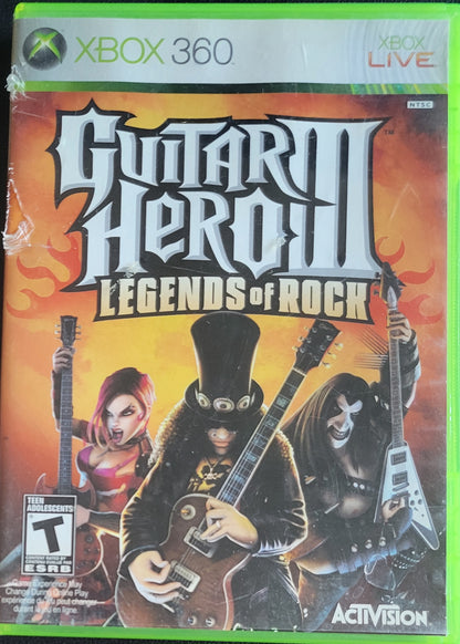 Guitar Hero 3: Legends of Rock (CIB) – Microsoft Xbox 360 – Re-Sealed