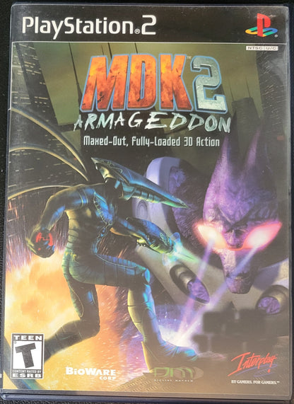 MDK 2: Armageddon - Sony PlayStation 2 PS2 (CIB) Pre-Owned Tested & Working Great Shape!
