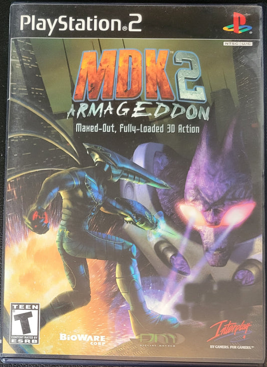 MDK 2: Armageddon - Sony PlayStation 2 PS2 (CIB) Pre-Owned Tested & Working Great Shape!