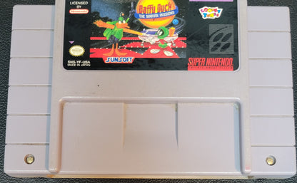 Authentic Daffy Duck: The Marvin Missions - SNES - (Super Nintendo Ent. System 1990) NTSC Cartridge + Protector