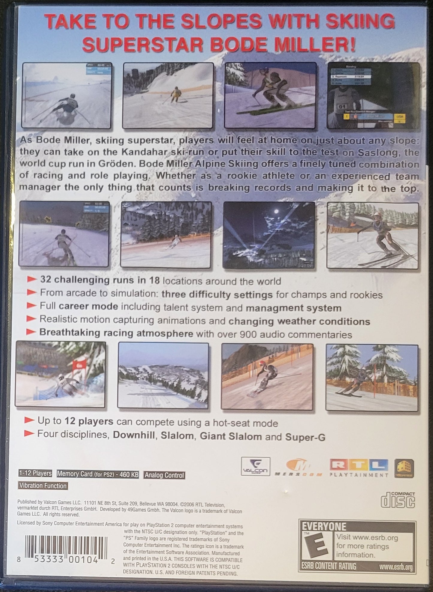 Bode Miller: Alpine Skiing - Sony PlayStation 2 PS2 (CIB) Pre-Owned Tested & Working Great Shape!