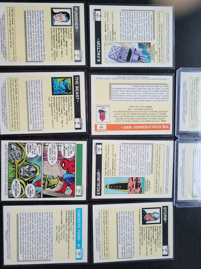 1st EDITION Marvel Cards 1990 Super Rare Base Set Stan Lee Spider-Man "Introducing The Punisher"! X-Men FANTASTIC First Ever Seen On Cards!