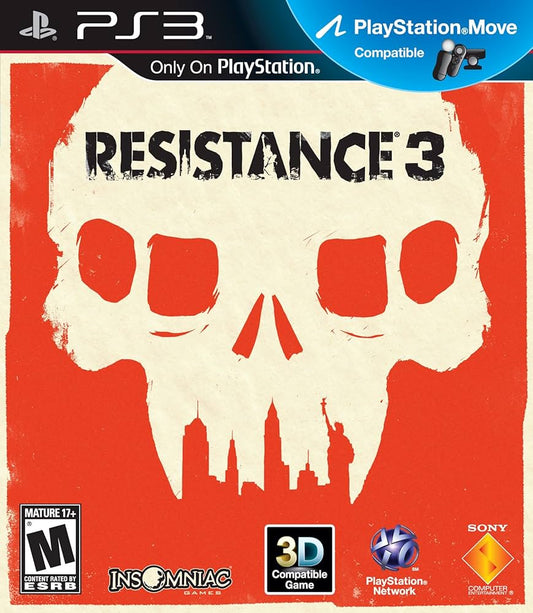 Resistance 3 – 2011 Sony PlayStation 3 CIB – RE-Sealed – Excellent