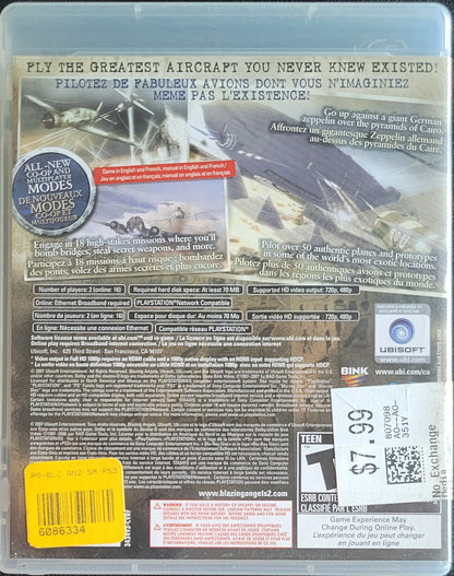 Blazing Angels 2: Secret Missions of WWII (CIB) – Sony PlayStation 3 PS3 – Tested & Working