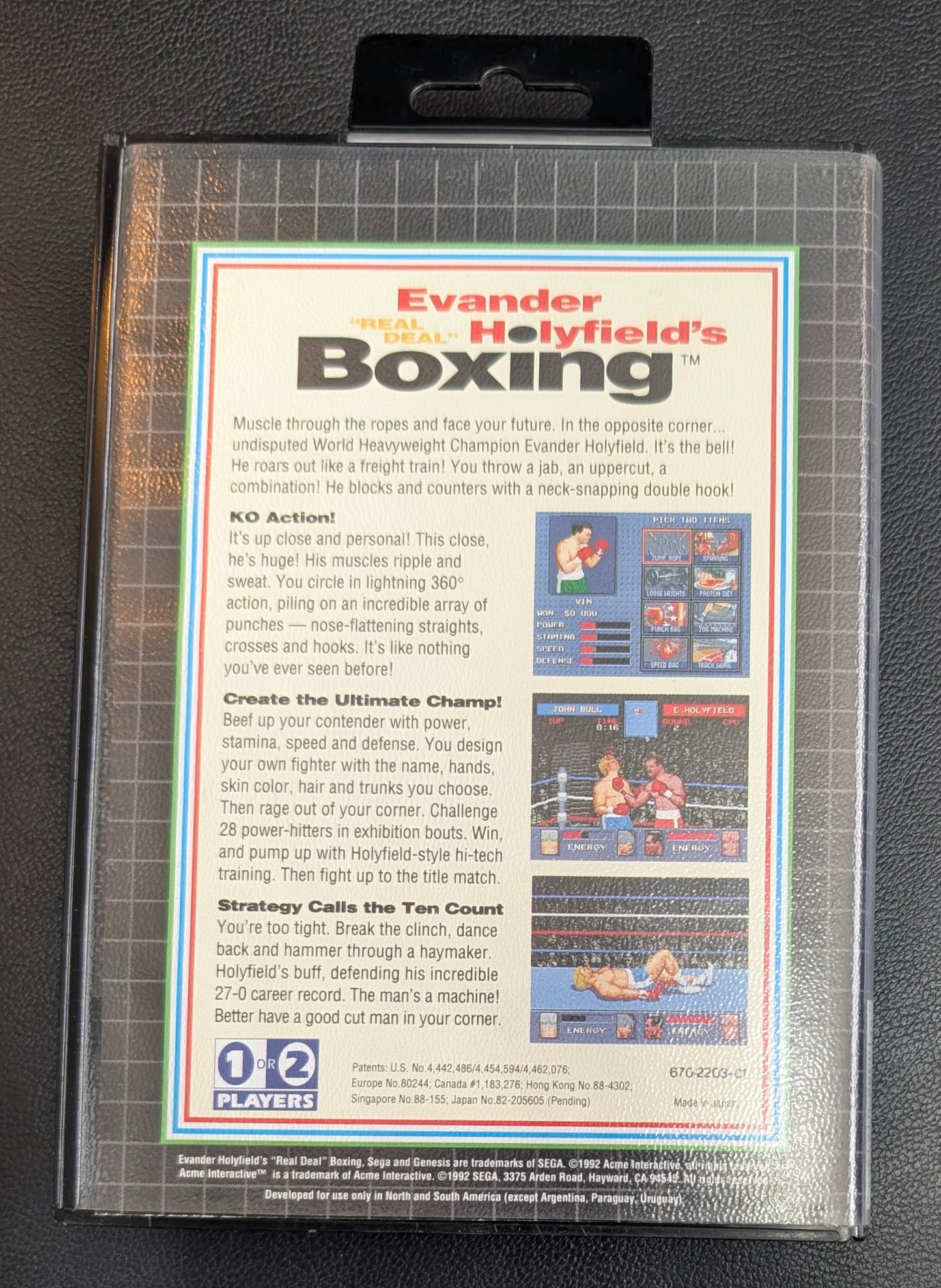 Evander Holyfield's Real Deal Boxing - Boxed CIB (Sega Genesis) | 1992 | Boxing