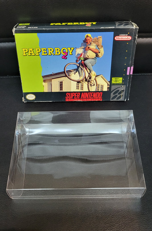 Authentic 1991 PAPERBOY 2 SNES Cartridge (Super Nintendo Ent. System) CIB Complete In Box + Instructions Immaculate Condition Original Owner