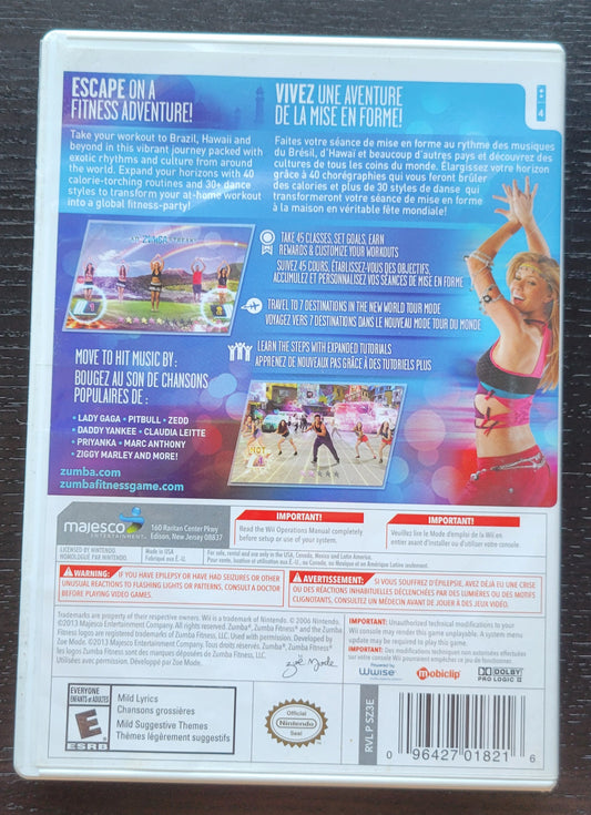 RARE Zumba Fitness: WORLD PARTY - 2013 Nintendo Wii RE Sealed