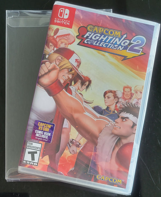 Capcom Fighting Collection 2 Plus Bonus COMIC BOOK - Nintendo Switch + Protector 2022 Brand New Factory Sealed