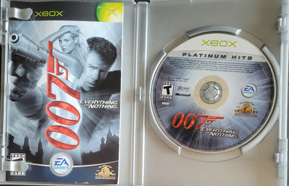 007 Everything Or Nothing *Platinum Hits* -  (CIB) OG Microsoft XBOX Pre-Owned Great Shape Tested & Working CLEAN DISC