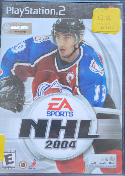 NHL 2004 - Sony PlayStation 2 2003 PS2 Pre-Owned Great Shape! Tested & Working