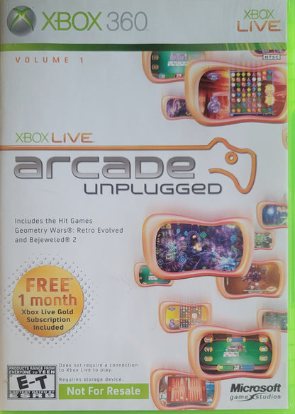 XBOX Live Arcade + Unplugged - (CWB) - Microsoft XBOX 360 - Pre-Owned Like New CLEAN DISC