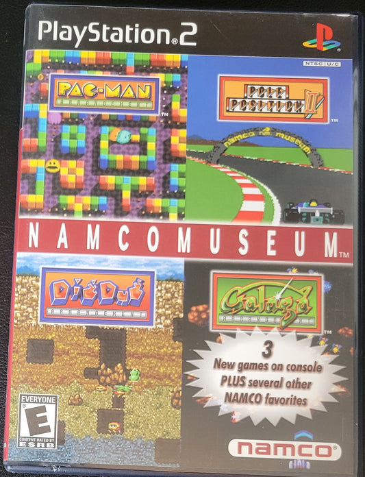 RARE Namco Museum Early Release Purple CD ROM Edition - Sony PlayStation 2 PS2 (CIB) Pre-Owned Tested & Working Great Shape!