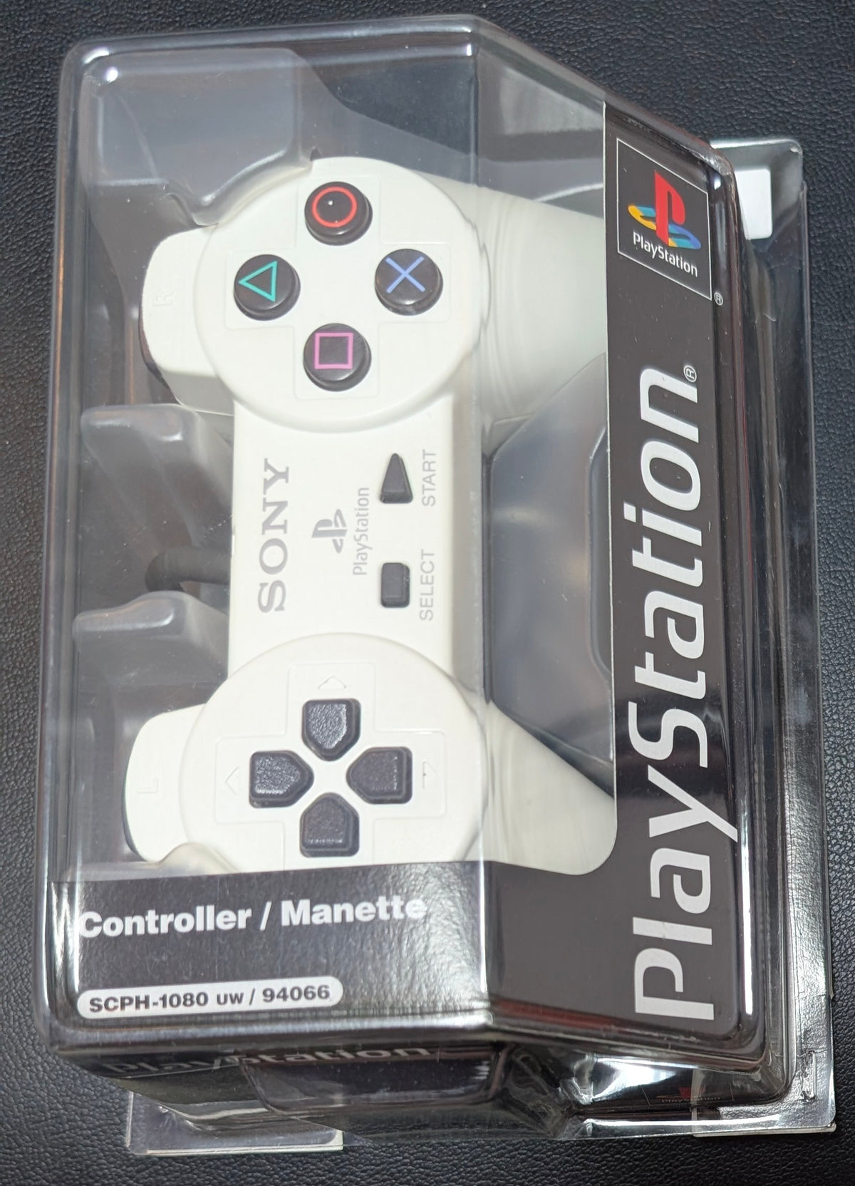 Sony PlayStation PS1 Controller SCPH-1080 UW (1994) | White | Complete in Box (CIB) | Open Box | Rare