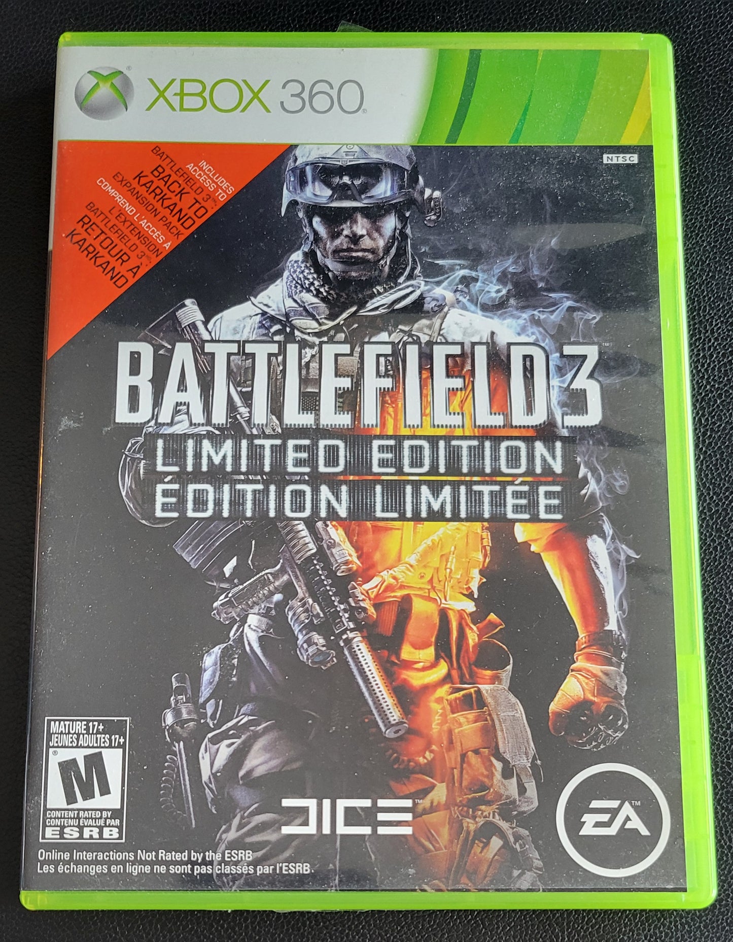 MINT BATTLEFIELD 3 Limited Edition - Microsoft XBOX 360 - CIB Pre-Owned Great Shape Tested & Working