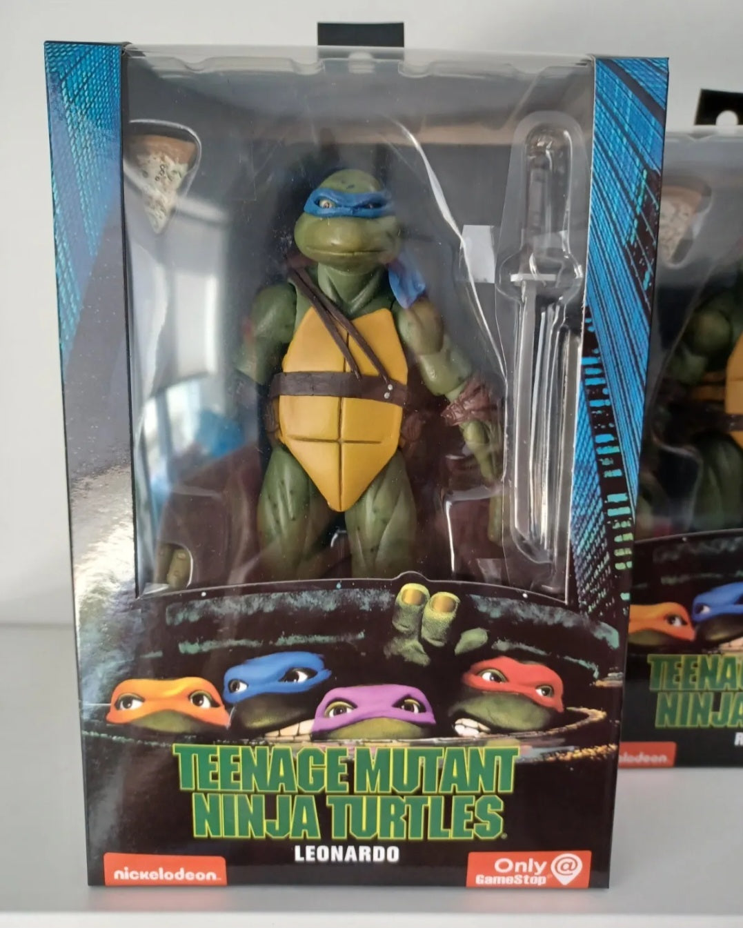 7" NECA Ninja Turtles 1990 Movie TMNT Teenage Movable Toys Mutant Action Figure Weapons + Pizza Included COWABUNGA DUDES!