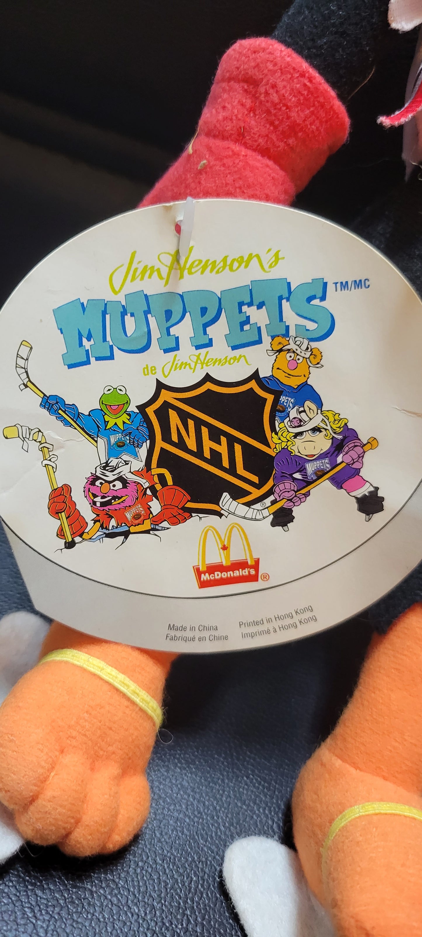 ORIGINAL 1995 McDonald's Muppets ANIMAL NHL Conference SINCE NEW MINT UN PLAYED CONDITION