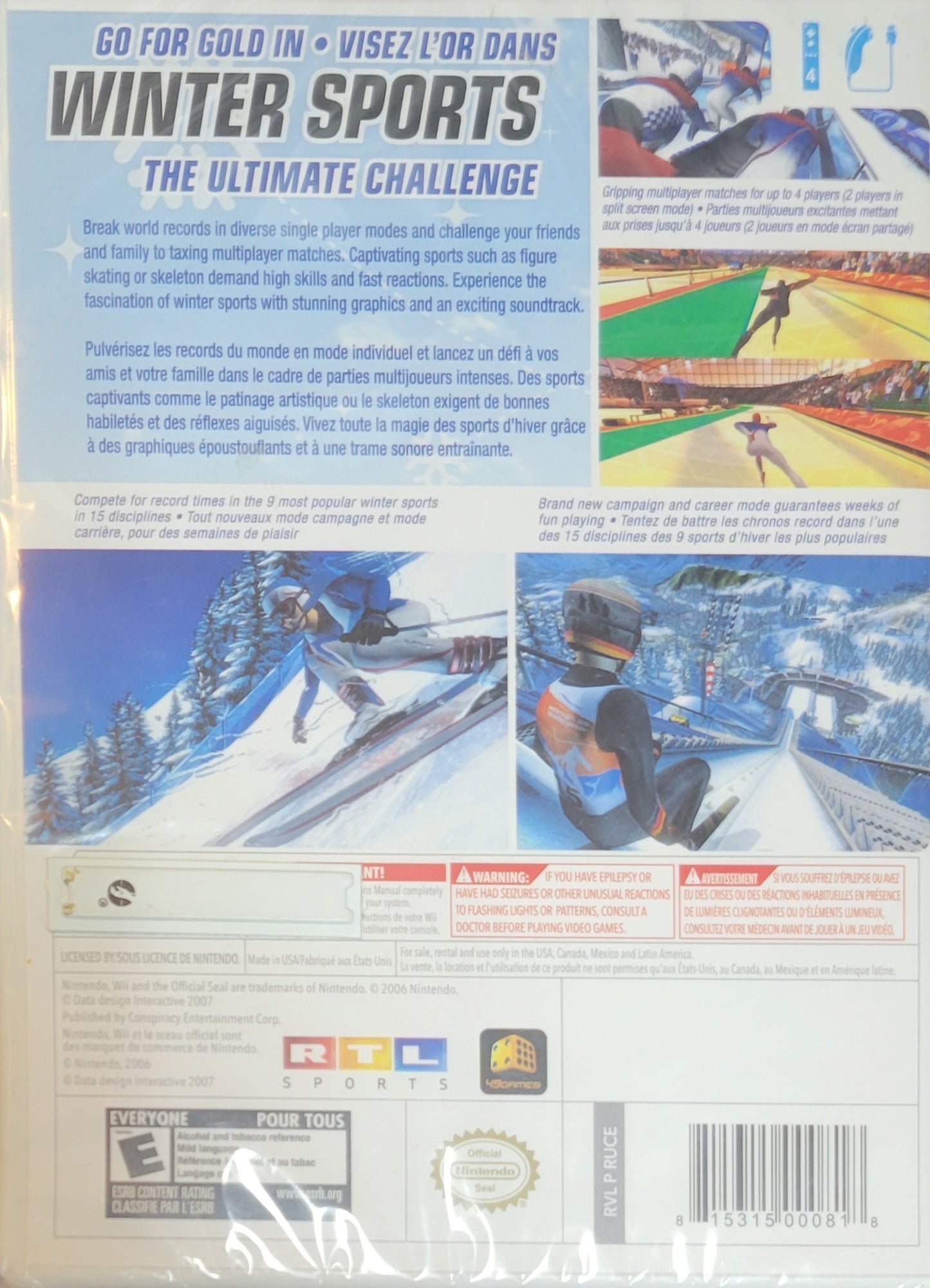 Winter Sports: The Ultimate Challenge – Nintendo Wii CIB – Re-Sealed – Clean Disc