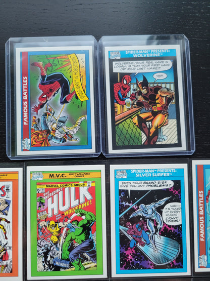 1st EDITION Marvel Cards By Stan Lee 1990 Extremely Rare Base Set Unique Titles! Absolutely Mint Condition Worth Grading AUTHENTIC 10 Sets