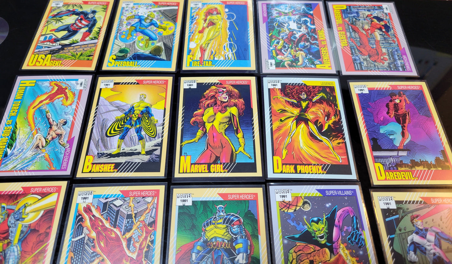 25 Ultra Mint 2nd EDITION / APPEARANCE Marvel Super Heros Ever On Cards - 1991 Original & Authentic Masterpiece Set Must See For Comic Fans!