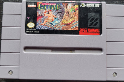 Super Adventure Island - SNES - Super Nintendo Ent. System 1995 NTSC Cartridge + Protector MINT