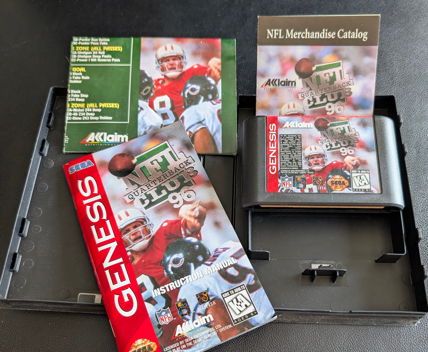 NFL Quarterback Club ’96 - Boxed CIB with Hang Tab (Sega Genesis) | 1995 | Sports / Football