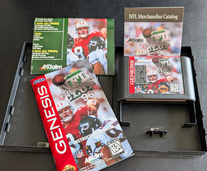 NFL Quarterback Club ’96 - Boxed CIB with Hang Tab (Sega Genesis) | 1995 | Sports / Football