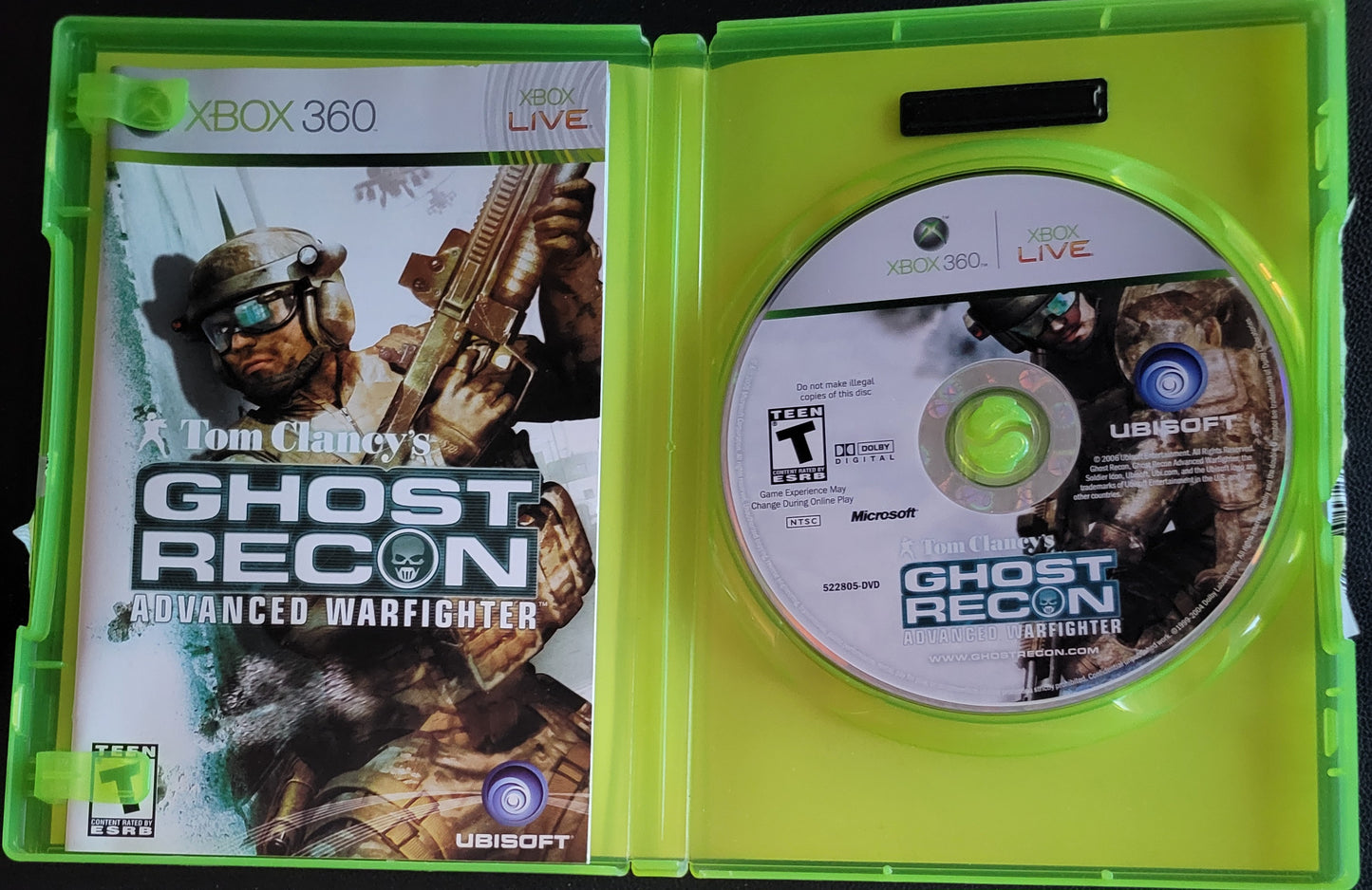 Ghost Recon: Advanced Warfighter - Microsoft XBOX 360 - CIB Pre-Owned Great Shape Tested & Working