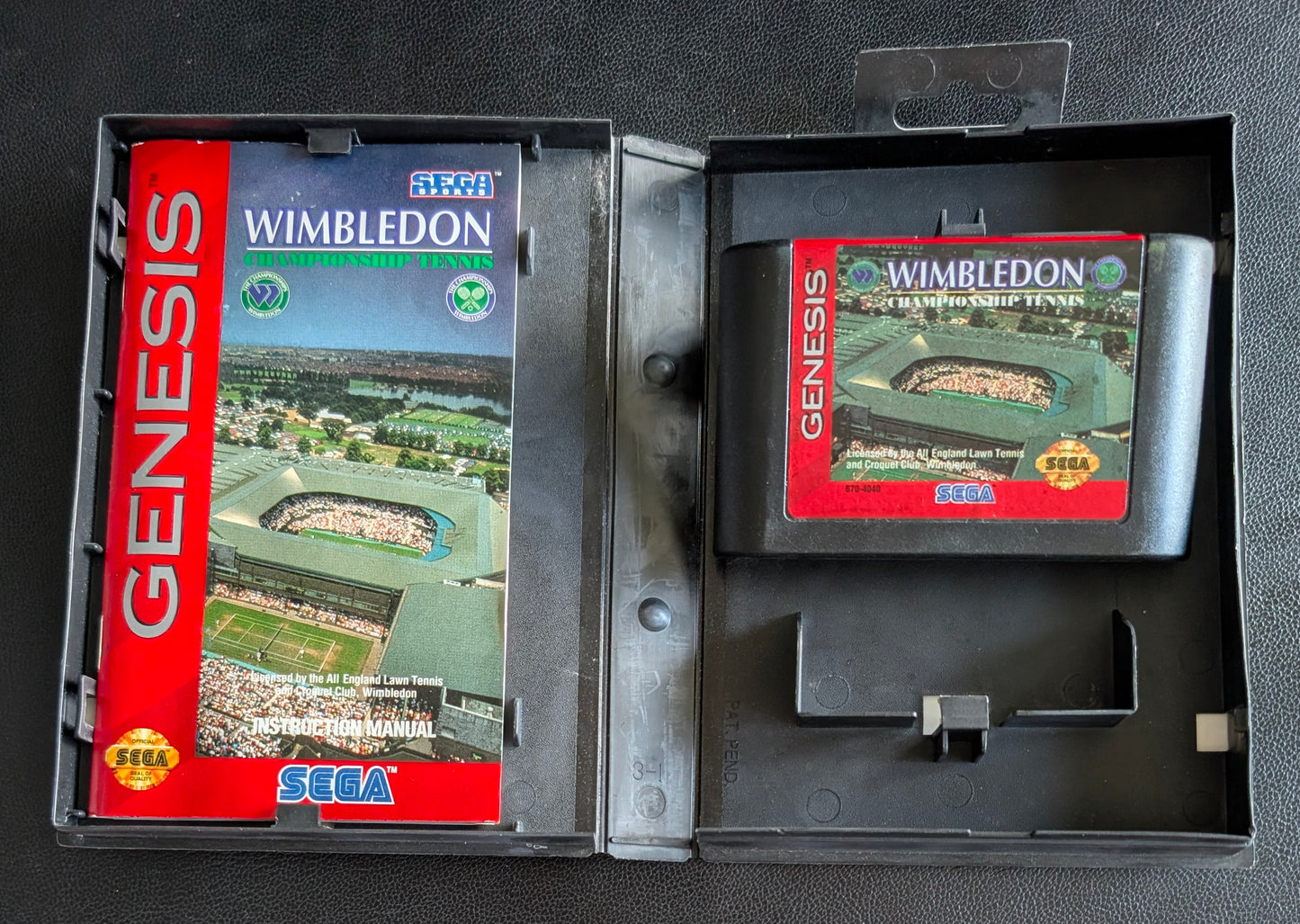 Wimbledon Championship Tennis - Boxed CIB with Hang Tab (Sega Genesis) | 1993 | Sports / Tennis