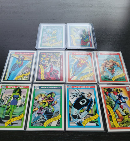 1st EDITION Marvel Cards 1990 One & Only Super Rare Base Set Spider-Man Venom Green Goblin X-Men Mr FANTASTIC First Time Ever Seen On Cards!