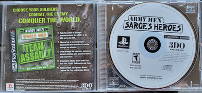 Authentic Army Men: Sarge's Hero's COLLECTOR'S EDITION - Sony PlayStation 1 PS1 Complete in Box (CIB) - Great Condition