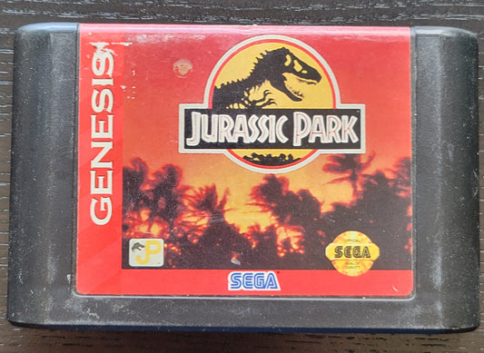 Authentic JURASSIC PARK | Sega Genesis Ent. | 1995 | Action Platformer Side Scroller GREAT SHAPE