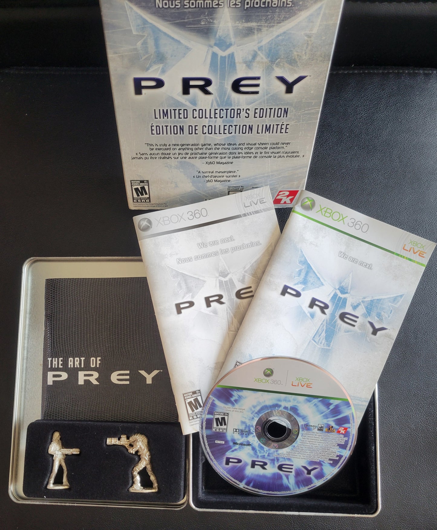 PREY Limited Collectors Edition (CIB) - Microsoft XBOX 360 - Pre-Owned Like New CLEAN DISC