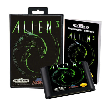 ALIEN 3 - Boxed (Sega Genesis Cartridge)" | 1990 | Action Platformer