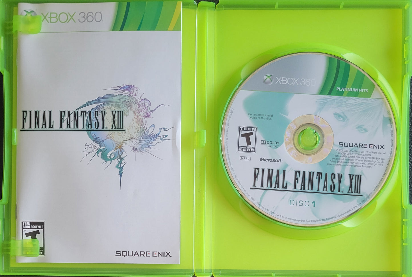 Final Fantasy XIII *Platinum Hits* - (CIB) - Microsoft XBOX 360 - Pre-Owned Like New CLEAN DISC
