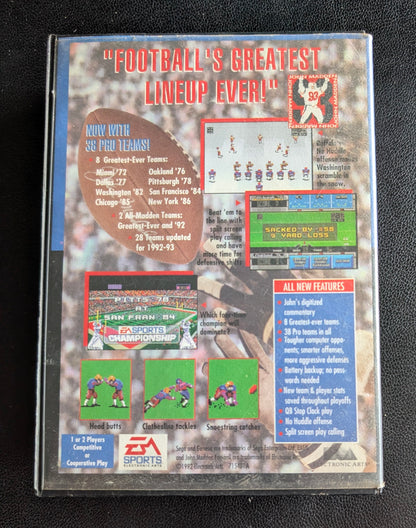 John Madden Football '93 - Boxed CIB (Sega Genesis) | 1992 | Sports / Football