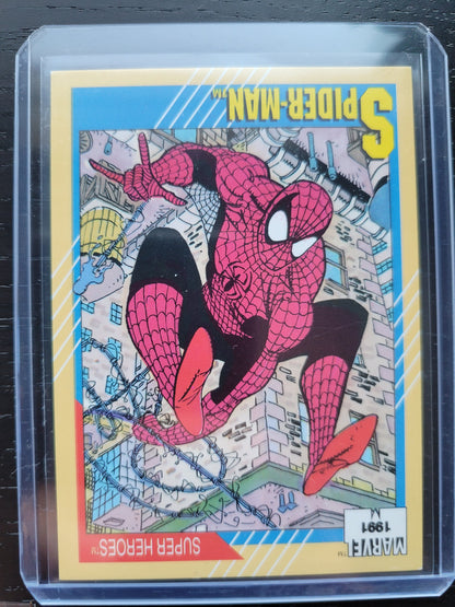 Impel Marvel Cards 1991 One Rare Set Spiderman HULK Absolutely Mint Condition Worth Grading AUTHENTIC 10 Cards