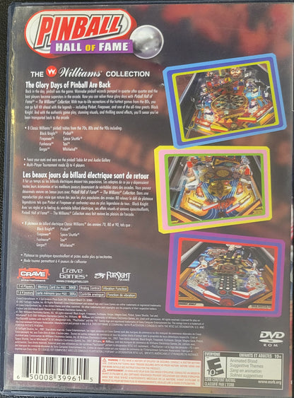 Pinball Hall Of Fame: The Williams Collection - Sony PlayStation 2 PS2 (CIB) Pre-Owned Tested & Working Great Shape!