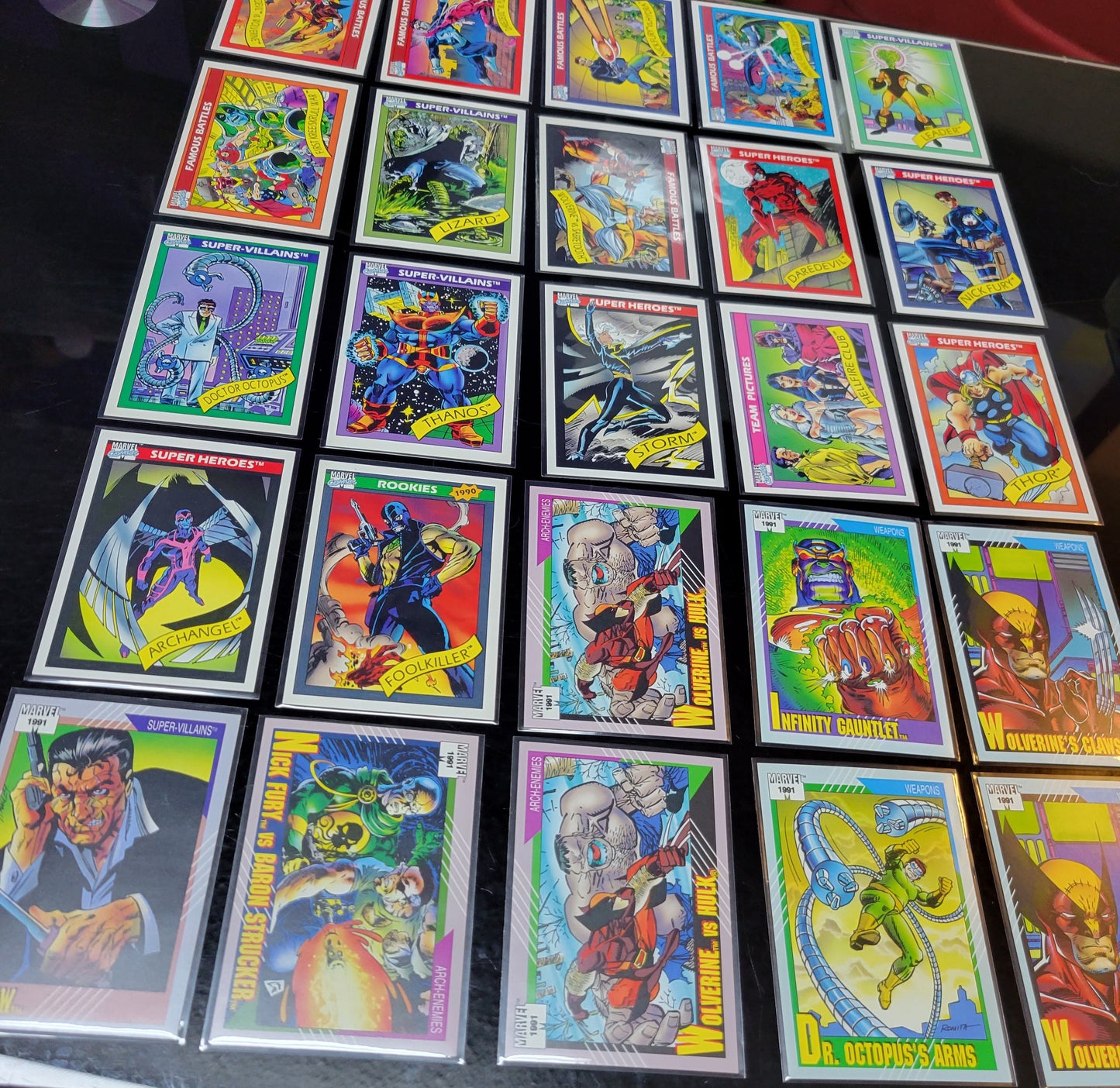 Assorted 25 2nd EDITION Marvel Cards 90 91 Super Rare Base Set Spider-Man Second Time Ever Seen On Cards!