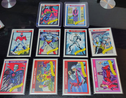 1st EDITION Marvel Cards 1990 One & Only Extremely Rare Base Set Spiderman Special Absolutely Mint Condition Worth Grading AUTHENTIC 10 Card