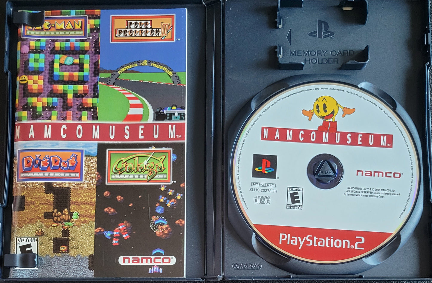 Namco Museum – PS2 CIB Pre-Owned Re-Sealed Early Release Purple CD