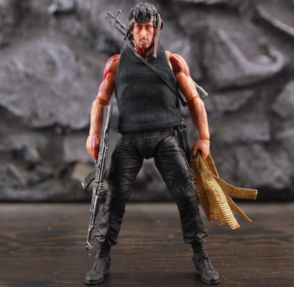 RAMBO 1st Blood 7" Ultra Detail Action Figure Accessory + BATTLE DAMAGED Edition